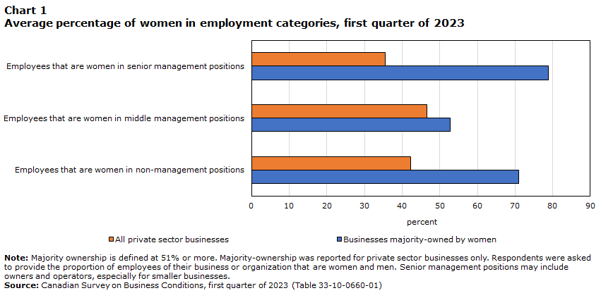 Evaluation on companies majority-owned by girls, first quarter of 2023