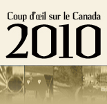 Un coup d'oeil sur le Canada 2010 logo