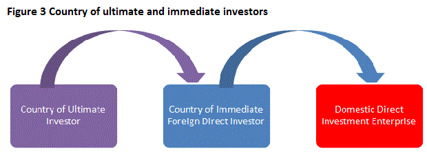 Figure 3  Country of Ultimate and Immediate
Investors