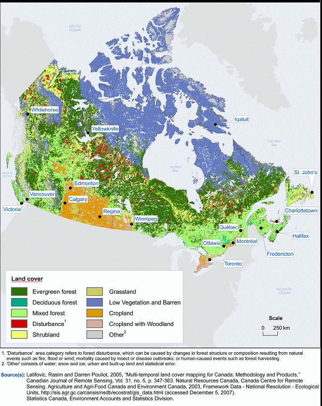 Land cover, 2005