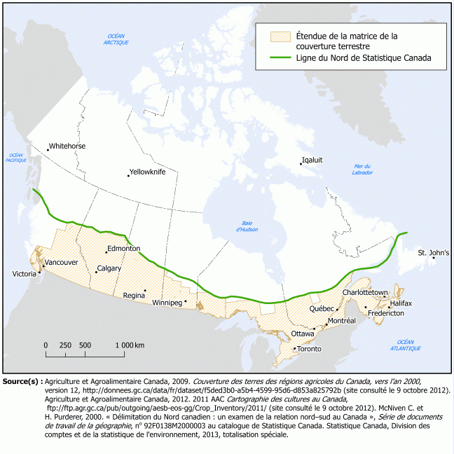 &Eacute;tendue de l'analyse de l'&eacute;volution de la couverture terrestre, sud du Canada