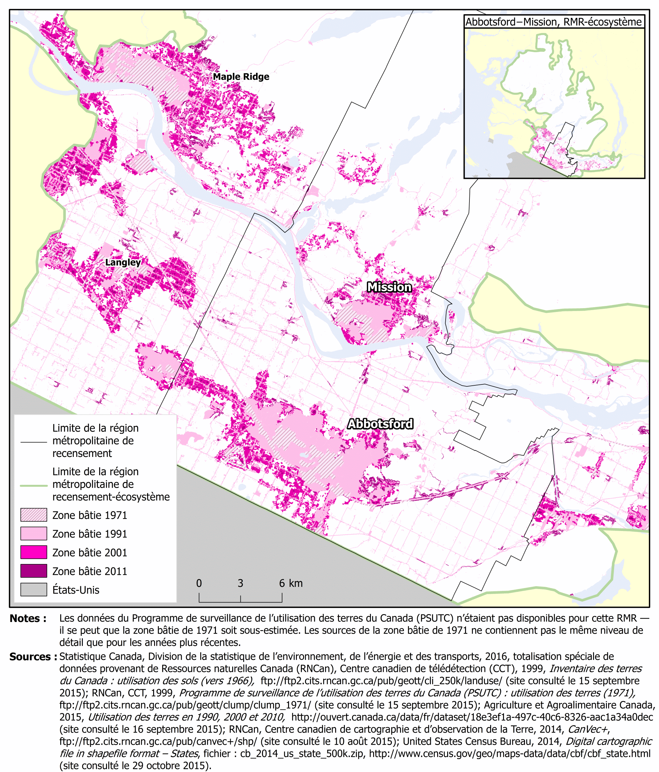 Carte 3.1 Abbotsford&ndash;Mission