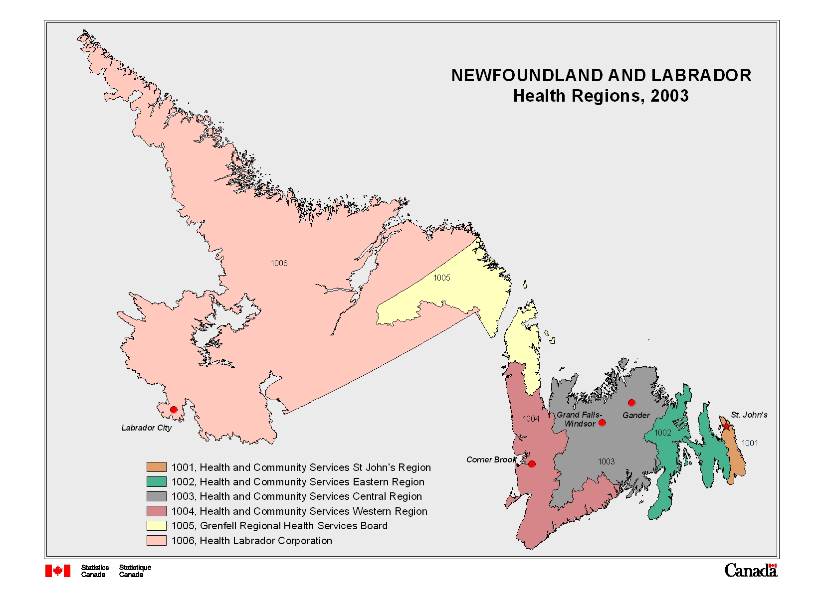 what is the population density of newfoundland and labrador