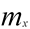 m subscript x