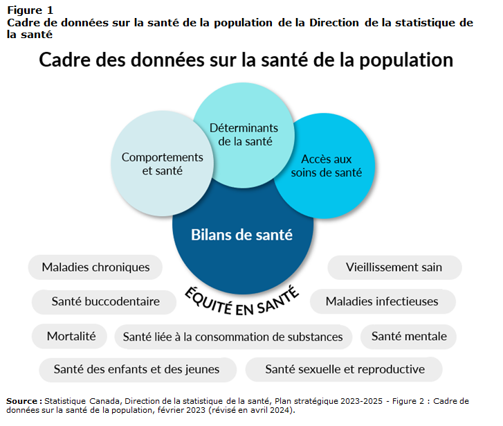 Figure 1 Cadre de données sur la santé de la population de la Direction de la statistique de la santé