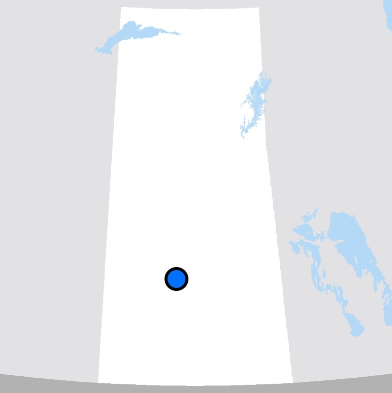 Carte montrant l’emplacement de Saskatoon (Saskatchewan)