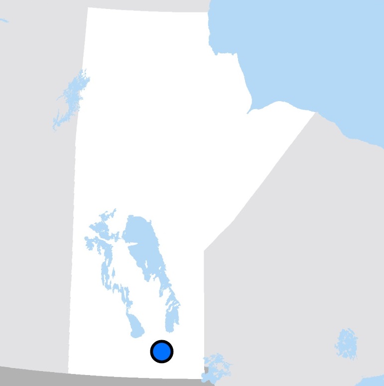 Carte montrant l’emplacement de Winnipeg (Manitoba)