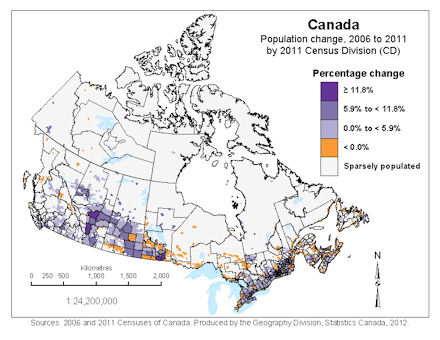 thematic map population