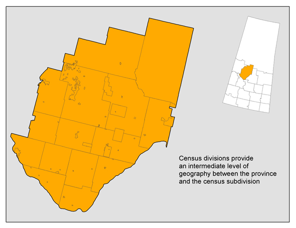 Census divisions provide an intermediate level of  geography between the province and the census subdivision
