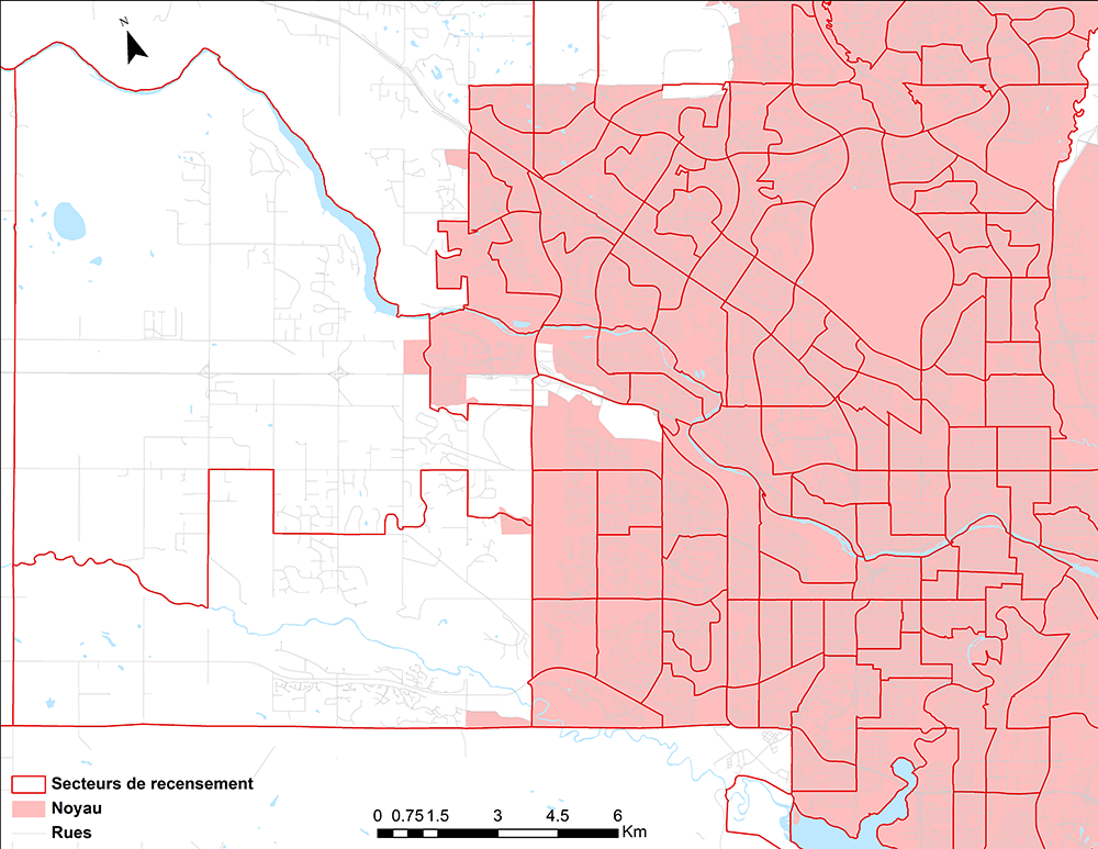 Certains secteurs de recensement dans le noyau de la région métropolitaine de recensement de Calgary (Alberta), Recensement de 2016