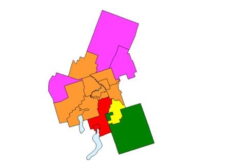 Exemple de subdivisions de recensement ajoutées à une région métropolitaine de recensement ou une agglomération de recensement selon la règle de la comparabilité historique