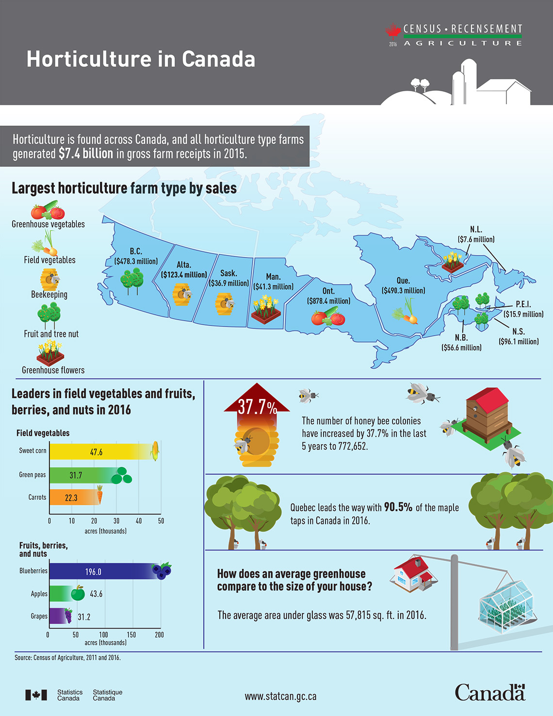 Infographic: Horticulture in Canada