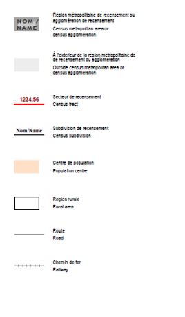 Légende sur une carte