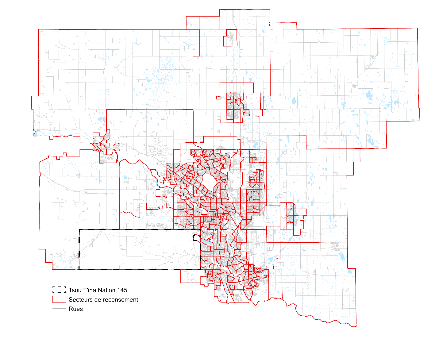 Secteurs de recensement dans la région métropolitaine de recensement de Calgary (Alberta), Recensement de 2021